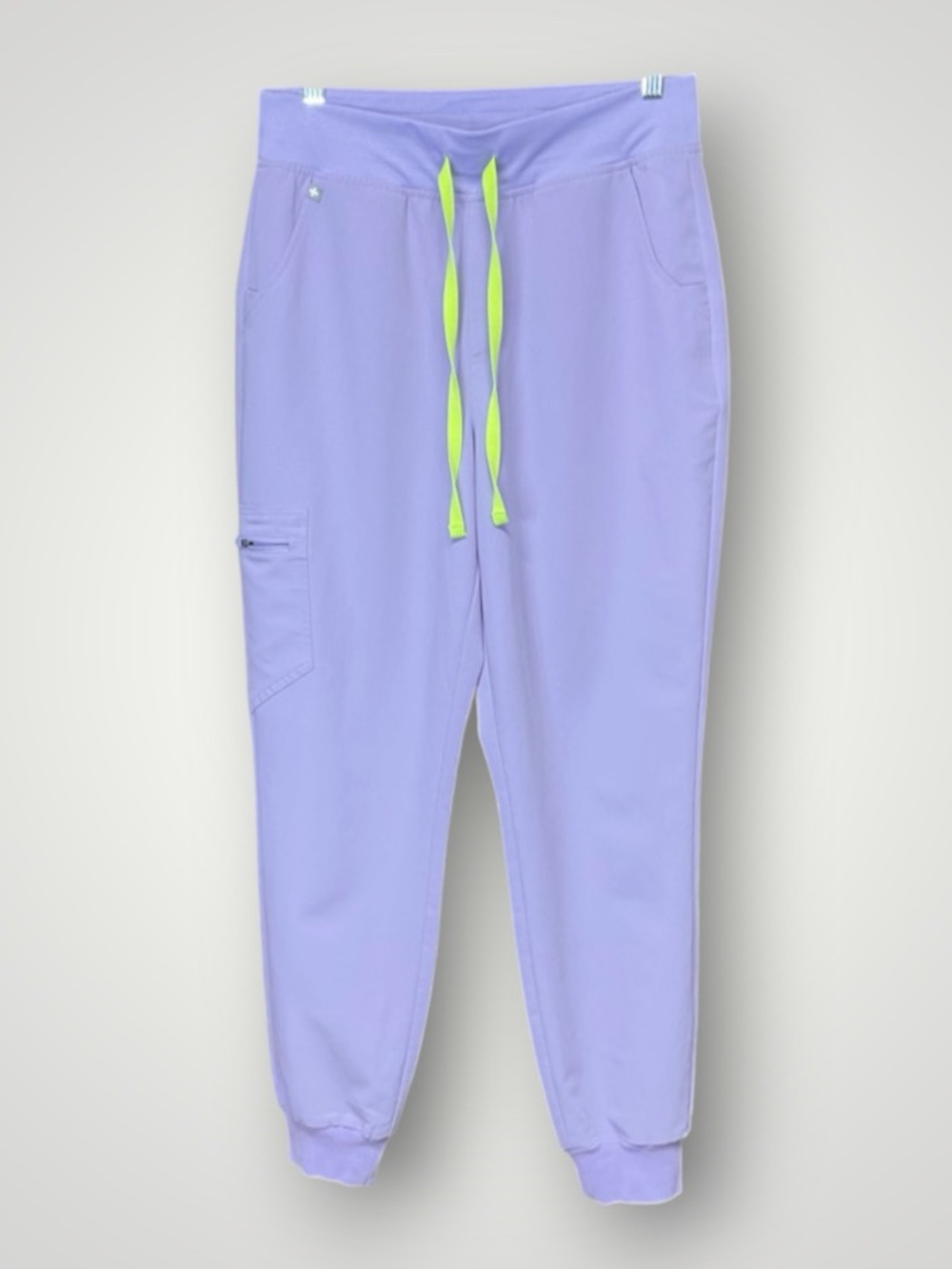 Figs Zamora Jogger Scrub Pants Womens Sz M Lavender Dew